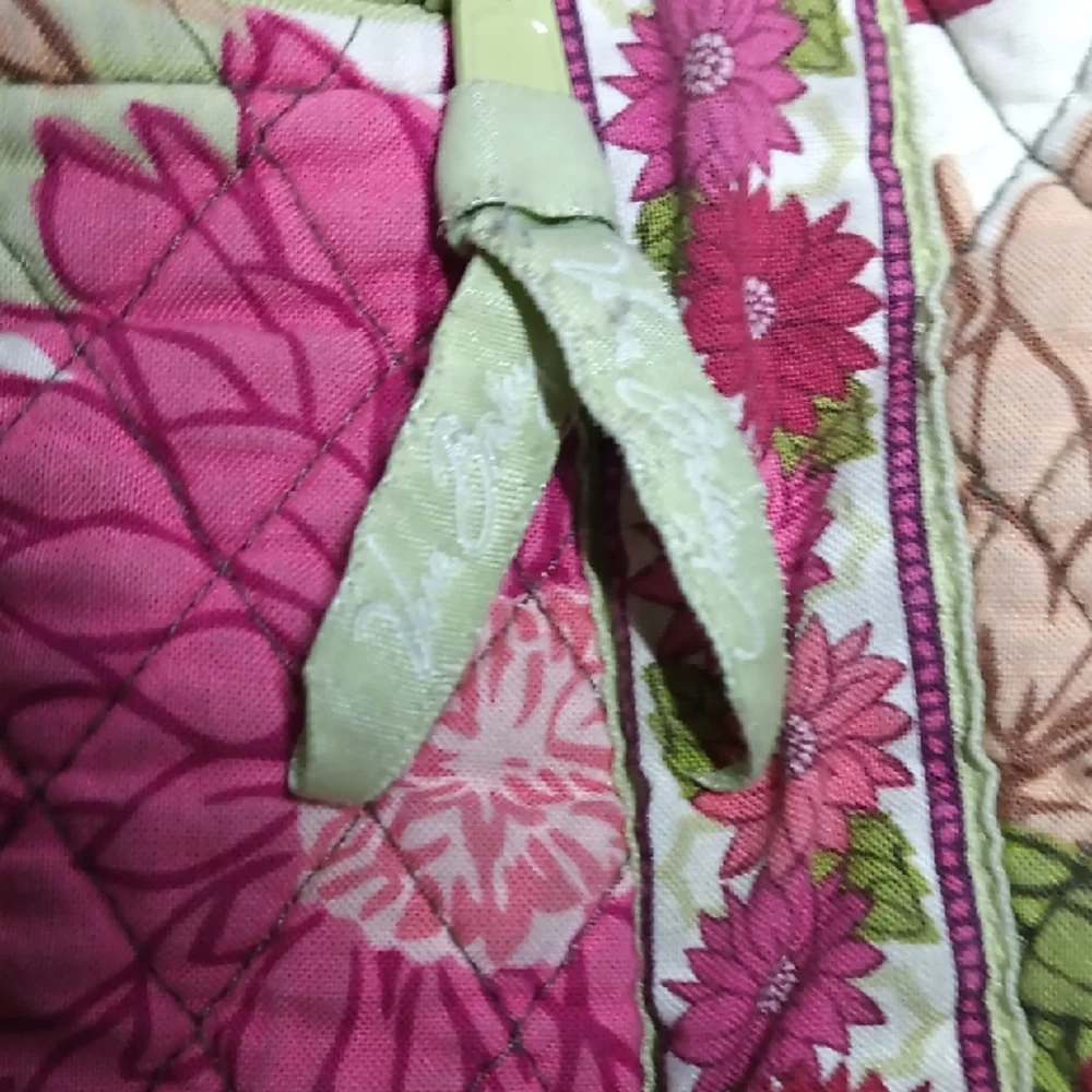 Vera Bradley Pink and Green Floral Crossbody Bag - Picture 2 of 8